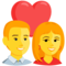Couple With Heart emoji on Messenger